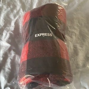 Red and black flannel blanket